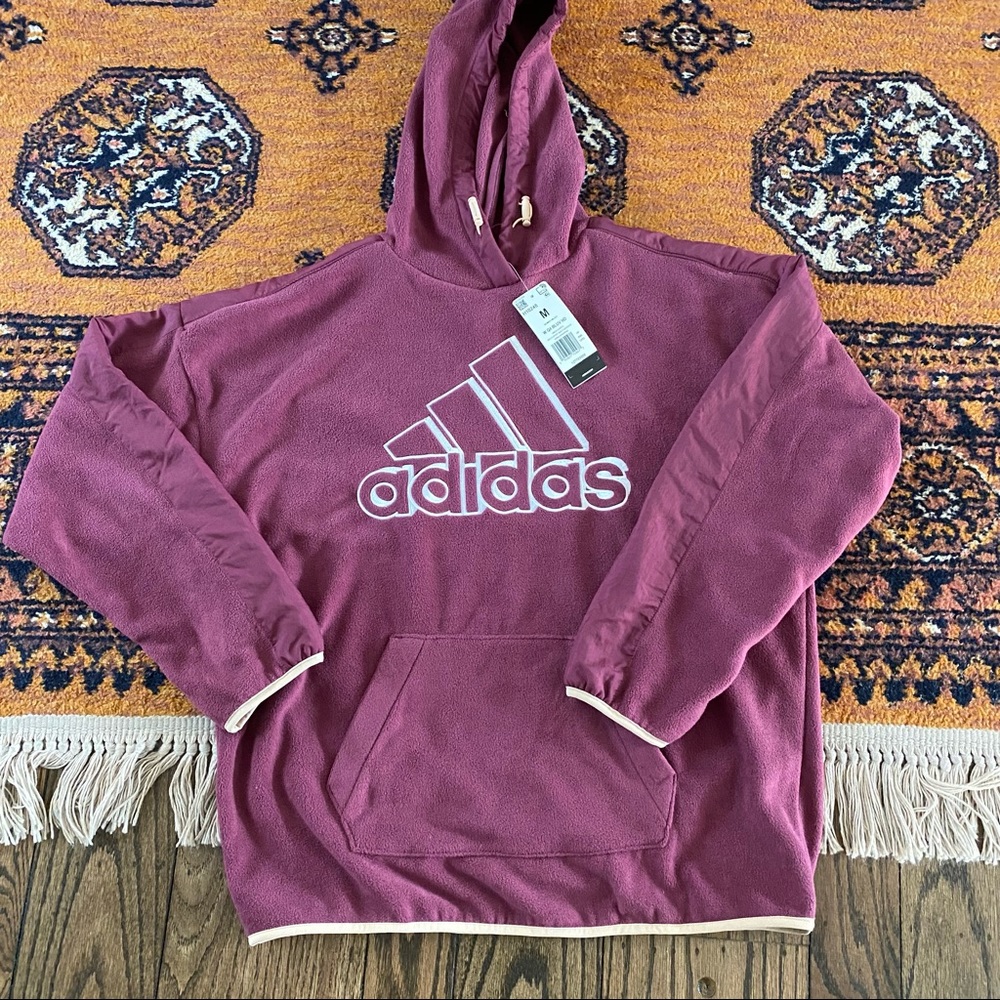 NWT adidas fleece hoodie / size medium